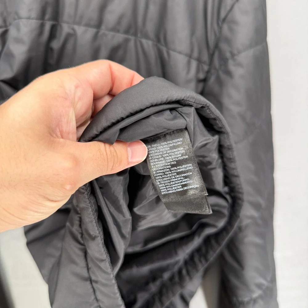 The North Face Puffer Jacket Black Quilted Full Zip Insulated Men's XXL